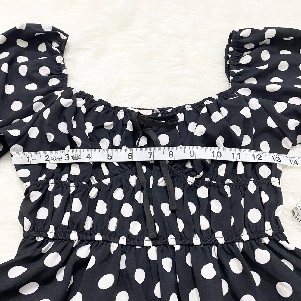 2BELLA Polka Dot Milkmaid Top - Picture 4 of 5